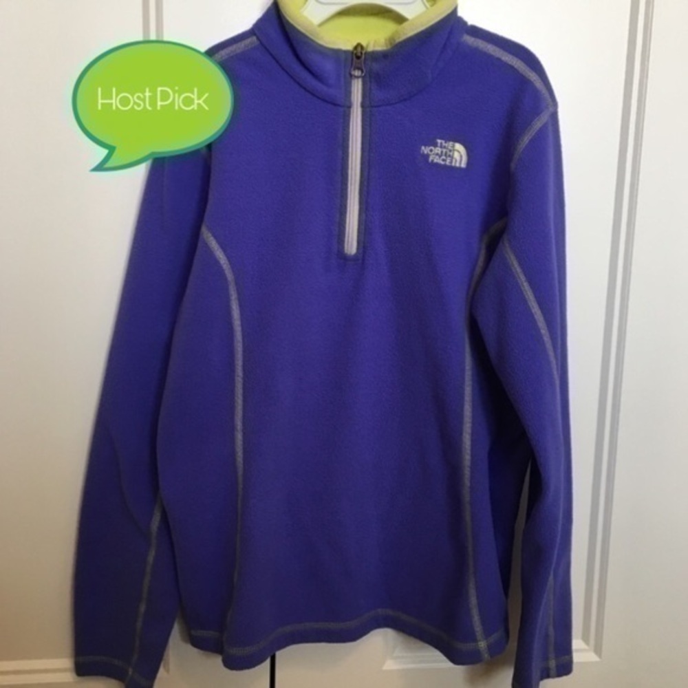 The North Face Girls size medium 10-12 North Face 3/4 zip jacket